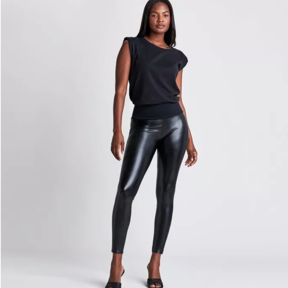 Spanx (Asset) Faux Leather Shaping Leggings - Picture 3 of 8